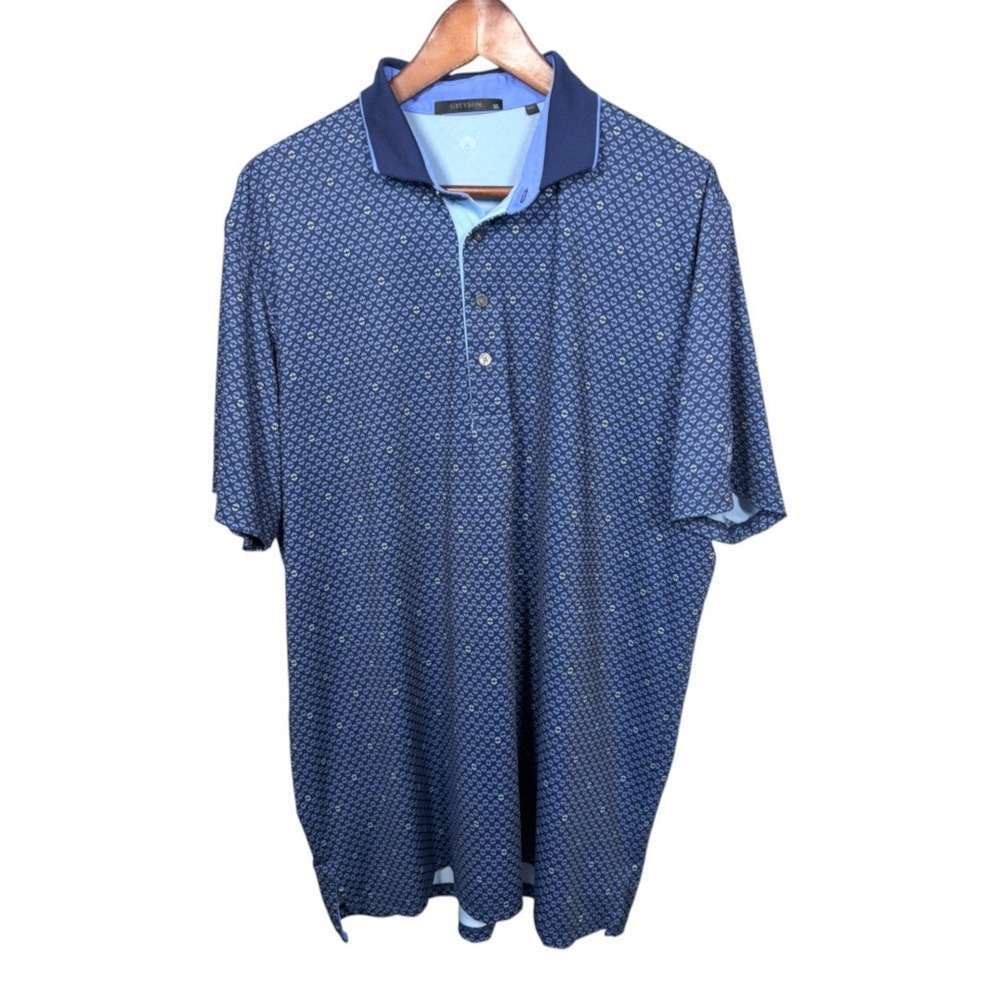 Greyson Mens Golf Polo XL Woodlands Country Club Embroidered Logo
